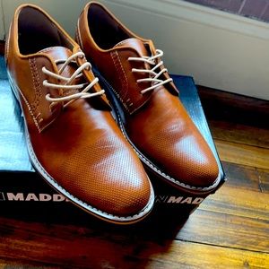 New with box, Madden Alpine Cognac Dress Shoes